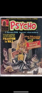 PSYCHO #23 SKYWALD HORROR MONSTER comic magazine 1975 The Curse of the Snake God - Picture 1 of 2