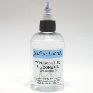 MicroLubrol 200 Fluid Pure Silicone Lubricant Oil PDMS 1000 cst centistokes 4 oz - Picture 1 of 1