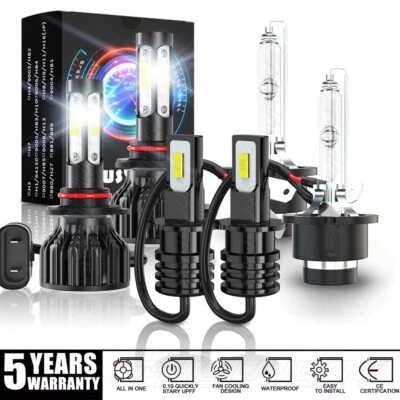 Faro alto/bajo + bombilla antiniebla FIT 2002-2005 Lexus SC430 9005+D2S+H3 Foto 1 de 4