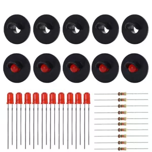 JTD22 10 sets Target Faces With LEDs for Railway signal O Scale 1 Aspect - Picture 1 of 5