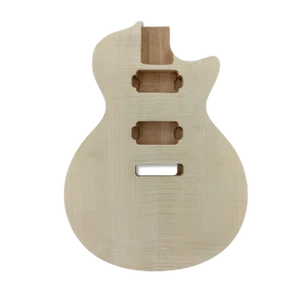 DIY Electric Flame Maple Guitar Body Replacement LP Style Mahogany Wood Bolt ON - Picture 1 of 2