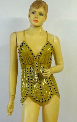 NUEVO CON ETIQUETAS SASS & BIDE Wolfnation 'The Contender' Embellecido Scollop Camisola Top Talla 8 Foto 1 de 4