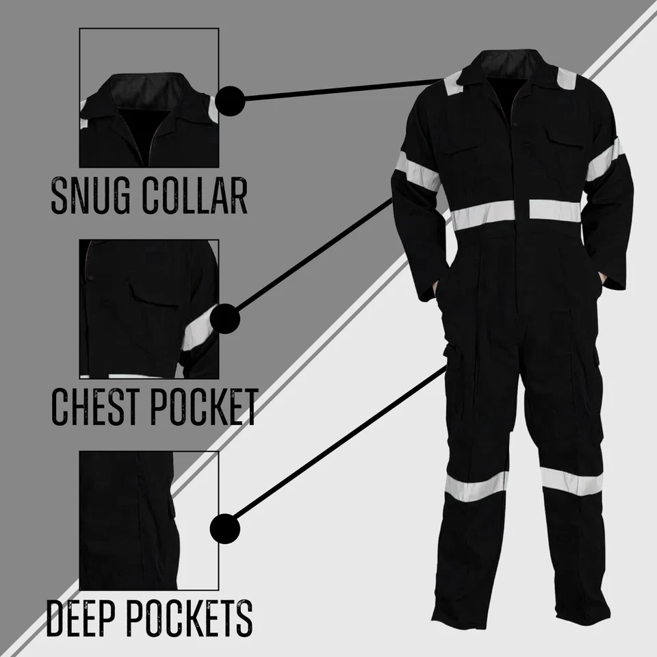 FITHUB Arbeitskleidung Overall Arbeitskombi Blaumann Rallyekombi Coverall Schutzanzug