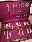 1847 Rogers Bros IS 52 Pc Silverware Set "First Love" w/Box