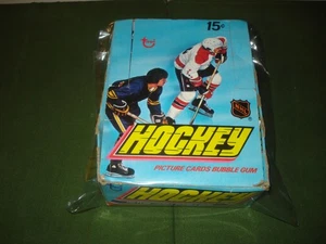 1975-76 Topps Hockey EMPTY Wax Pack Box - Picture 1 of 7