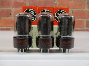 GE 6AU5GT Vacuum Tubes Lot of 3 Matching Codes - Picture 1 of 6