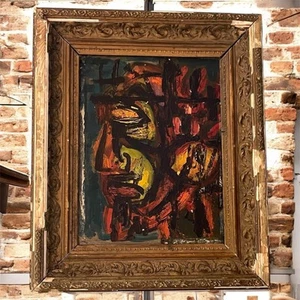 Unique Oil Painting - Raw Emotion - Abstract Expressionist Fauvist Face - Picture 1 of 6