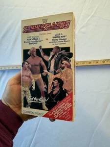 WWF SummerSlam 89 VHS Hulk Hogan Randy Savage Zeus Demolition OOP RARE - Bild 1 von 4