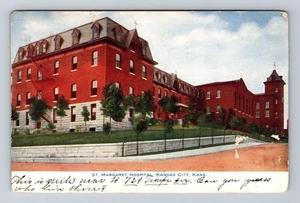 Postal de recuerdo vintage de Kansas City KS-Kansas, St Margaret Hospital, c1907 - Imagen 1 de 2
