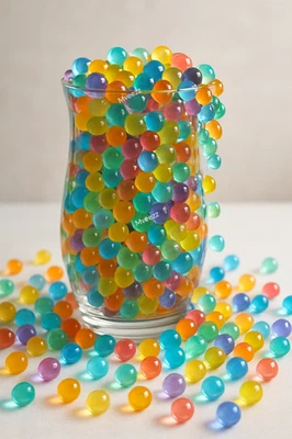 1250 WATER BEADS EXPANDING FAST GROWING GEL BALLS WEDDING VASE DECORATION PARTY - Image 1 of 2