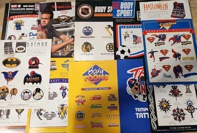 Lote De Tatuajes Temporales Folletos Publicitarios, Volantes Deportes, Toons SIN TATUAJES Foto 1 de 4
