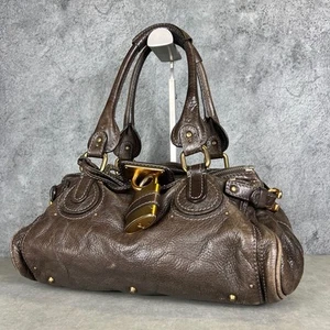 Bolso de Mano Chloe Paddington Cuero Marrón con Candado GA5 - Imagen 1 de 10