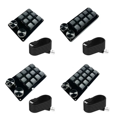 Mechanical Macro Keypad Programmable Key 2Control Knob for Efficient Gaming - Image 1 of 4