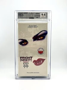 FRIGHT NIGHT Part 2 VHS 1988 Sealed Canadian MCA WATERMARKS Rewind 9.6 CGC - Picture 1 of 6