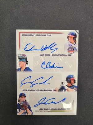 2025 USA Stars & Stripes The Future Is Now Eight Player Autographs /25 - Image 1 of 3