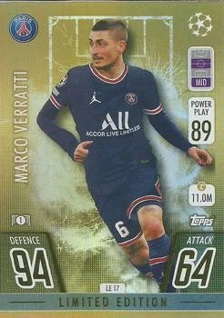 Marco Verratti 2021-22 Topps Match Attax Champions League - Gold #LE17 - PSG - Image 1 of 2