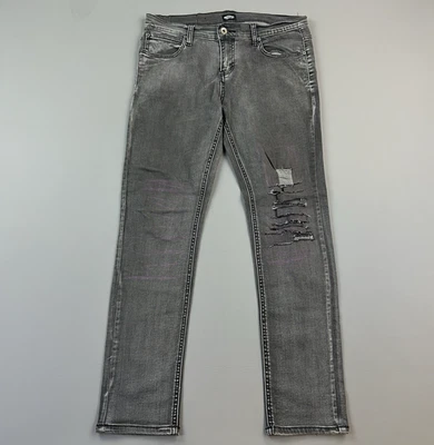 Vans Jeans Mens 34x30 Charcoal Wash V66 Slim Straight Distressed Skate Casual - Image 1 of 4