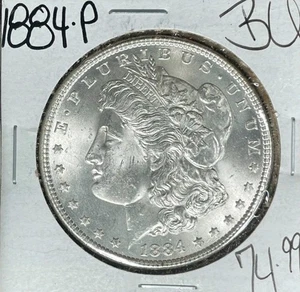 Dólar de plata Morgan 1884-P ~ BU ~BONITA MONEDA~ - Imagen 1 de 2
