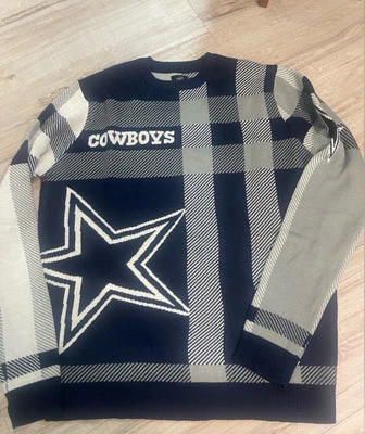 Dallas Cowboys Sweater Excellent Condition Worn Once NFL Apparel Sz L Foto 1 de 4
