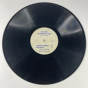 1964 Indiana High School Basketball State Championship  WASK Radio Broadcast 12" - Foto 1 di 4