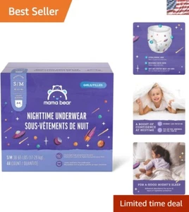 Soft & Stretchy Nighttime Bedwetting Underwear - Size S/M for Comfort, 44 Count - Picture 1 of 9