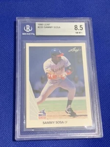 1990 Leaf Sammy Sosa Chicago White Sox RC #220 BGS 8.5 NM-MT + Rookie Card - Bild 1 von 2