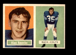 1957 Topps #53 Alan Ameche EX-MT - Foto 1 di 2