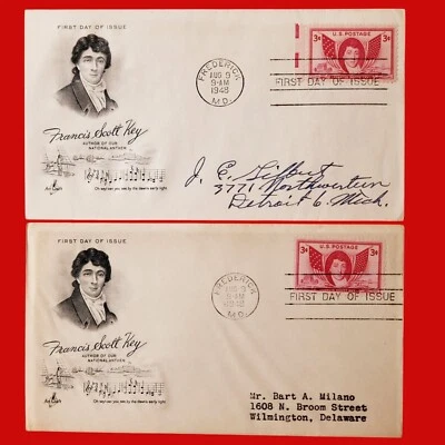 First Day of Issue Francis Scott Key Stamp Cache Envelope - Image 1 of 4
