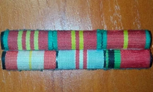 A set of award ribbons of the Soviet Union USSR The Great Patriotic War - Picture 1 of 2