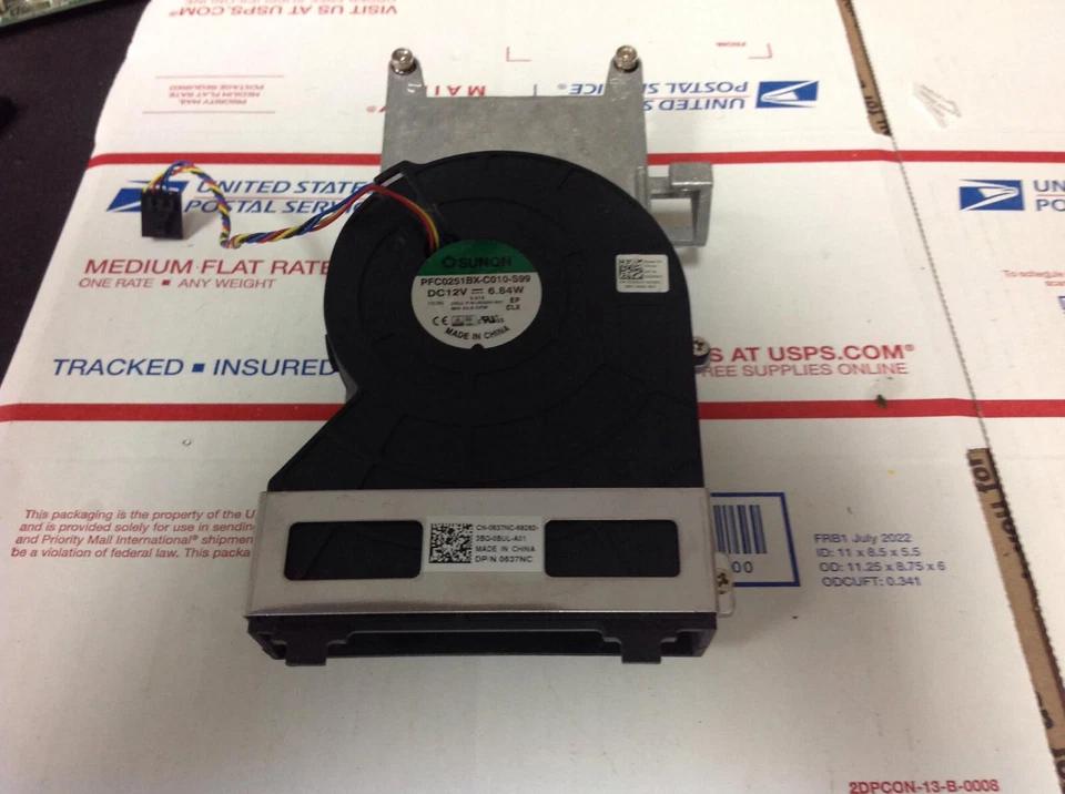 Dell 990 790 7010 9010 SFF 0J50GH Heatsink W/Cooling Fan combo 0FVMX3 0637NC L-P - Image 1 of 1