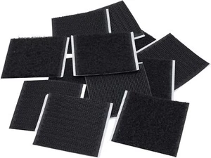 Klettband selbstklebend extra Stark Klettpads Klettverschluss schwarz weiß Set - Bild 1 von 6
