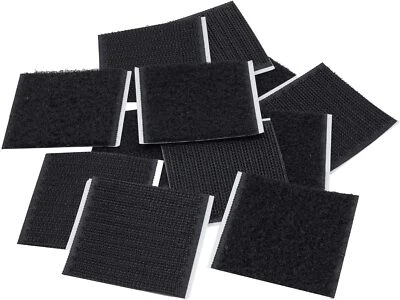 Klettband selbstklebend extra Stark Klettpads Klettverschluss schwarz weiß Set - Bild 1 von 4