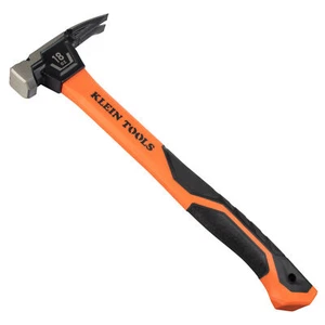 Klein Tools H80918 Smooth Face Fiberglass Hammer, 18-Ounce - Picture 1 of 5