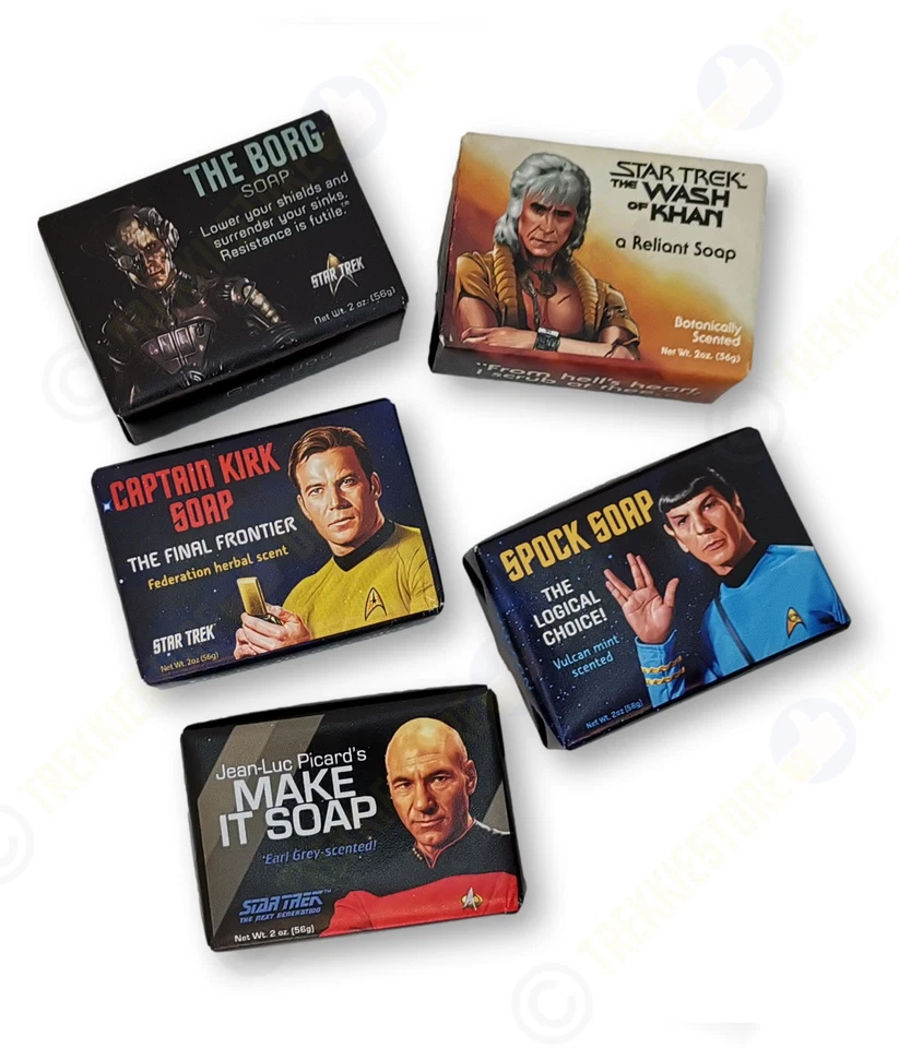 Star Trek Seife - Make it soap, Captain Kirk Soap, Spock Soap, Borg Soap, K