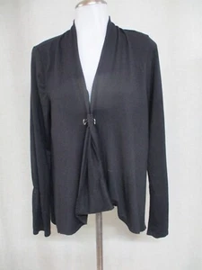 GIBSON black stretch open front cardigan sweater sz M - Picture 1 of 6