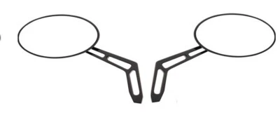 ESPEJOS RETROVISORES PRO-ONE BILLET NEGROS CABEZA DE PALA HARLEY DYNA SOFTAIL SPORTSTER TOURING Foto 1 de 2