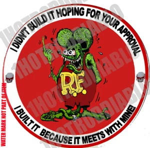 RAT FINK STICKER 4in. DIA. ED ROTH BIG DADDY - Bild 1 von 1