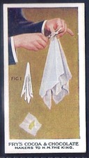 FRYS-TRICKS & PUZZLES (BLACK BACK) 1924-#34- QUALITY CARD!!!