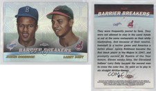 2001 Topps Chrome Combos Refractor Jackie Robinson Larry Doby #TC20 HOF