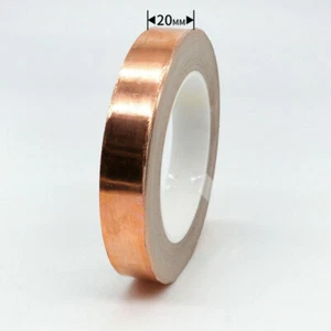 Kupferband Kupferfolie Klebeband Selbstklebend Abschirm Schneckenband 25M/20M - Bild 1 von 21