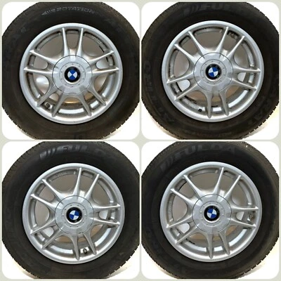 BMW 3er E30 Alu-Felgen LK 4x100 Reifen 195/65 R14 - Bild 1 von 4