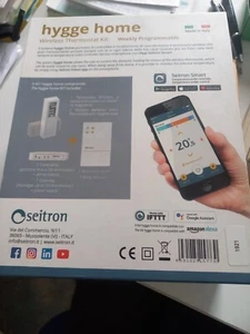 SEITRON KIT CRONOTERMOSTATO WIFY A BATTERIA HYGGE HOME CLASSE 5 (no open therm) - Foto 1 di 1