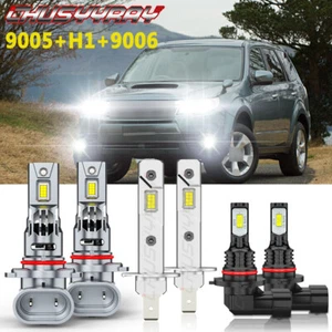 Para For Subaru Forester 2006-2008 6X Faros LED Hi/Lo + Bombillas antiniebla - Picture 1 of 20