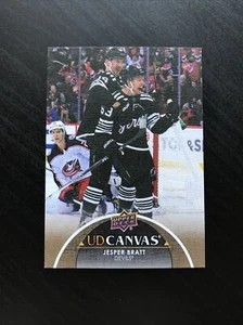 2021-22 Upper Deck UD Canvas #C317 Jesper Bratt New Jersey Devils - Picture 1 of 2