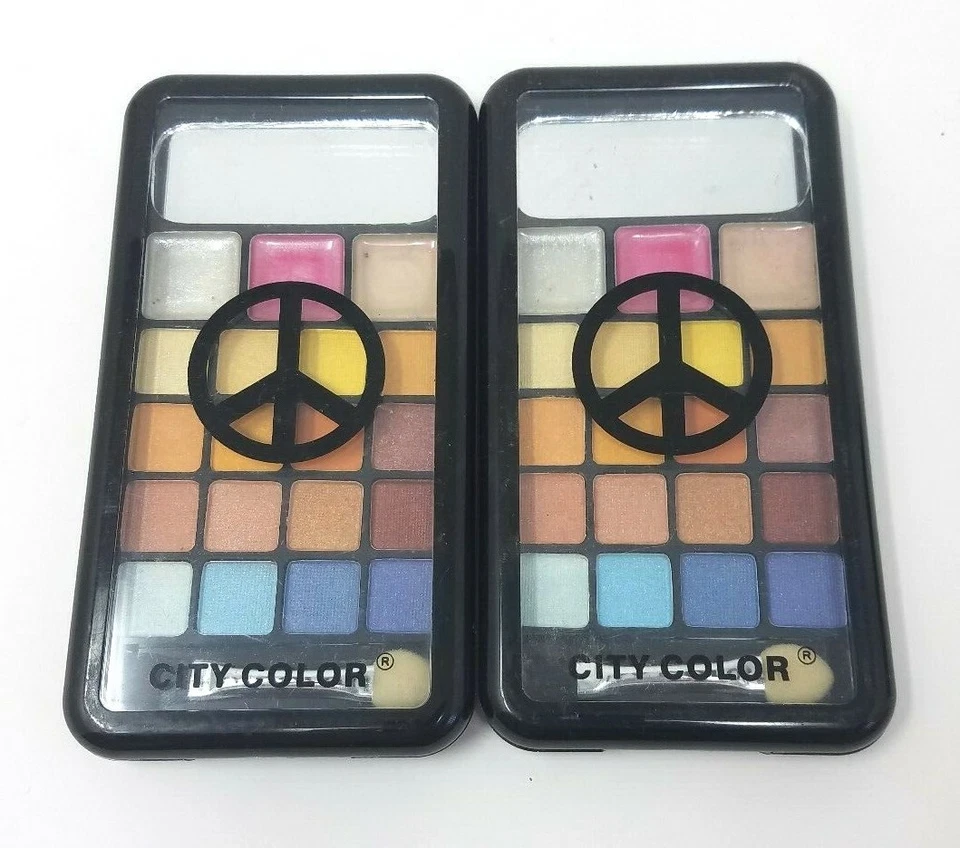 2X City Color Peace Eye and Lip Palette Set 0.168 oz. 4.884g NWOB IMPERFECT - Image 1 of 1