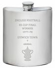 Ipswich Town English FA Cup Winner 1977 1978 6oz Whisky Hip Flask Pewter