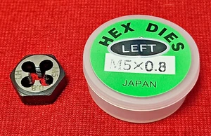 M6 X 1.0 6MM LEFT HAND x .62" Hex Rethread Die Alfa MHD70756L CS LH Metric - Picture 1 of 7
