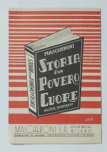 29981 SPARTITO MUSICALE 34/ - Storia d'un povero cuore (Valzer moderato) - 1950 - Imagen 1 de 5
