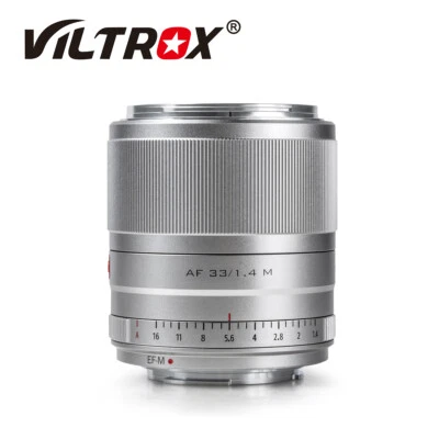Viltrox 33mm F1.4 STM Auto Focus APS-C Lens For Canon EOS M M1 M2 M3 M5 M6 M50 - Image 1 of 4
