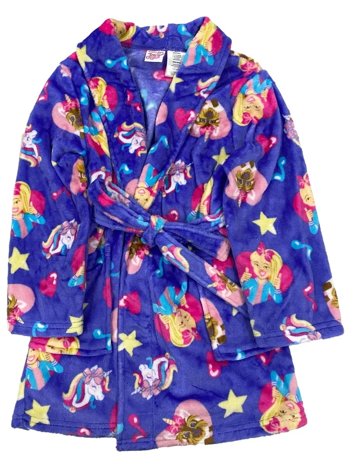 Abrigo de casa de felpa albornoz púrpura con arco para niñas JoJo Siwa Foto 1 de 1